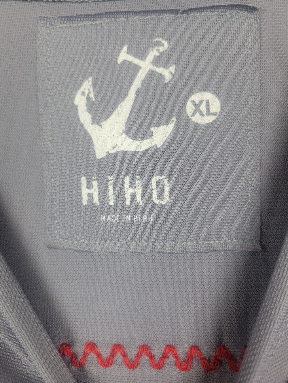 Hiho Hendo's Hideout Long Sleeve Sun Protection Shirt Gray XL Jost Van Dyke - Picture 3 of 4